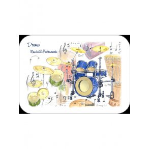 Little Snoring Gifts: Drum Placemat - Pack Of 4