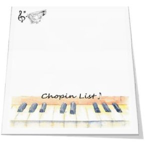 Little Snoring Gifts: Slant Pad - Chopin List