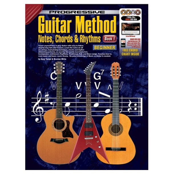 Prog Gtr Meth Notes Gtr Bk/Cd/2dvd