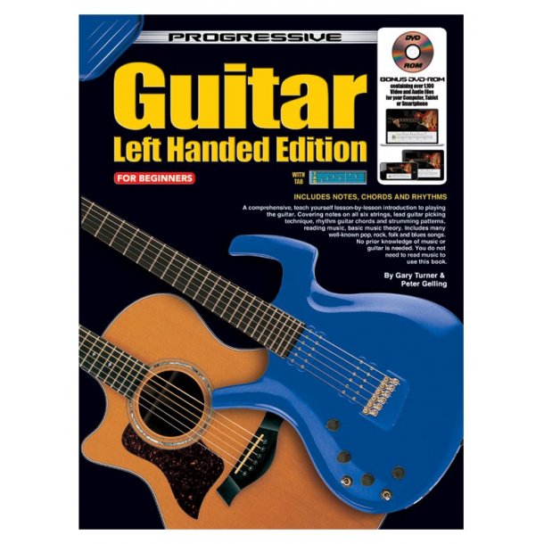 Prog Gtr Left Hand Bk/Dvd