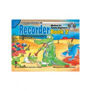 Progressive: Recorder Method For Young Beginners - Book 2 (Book/CD)