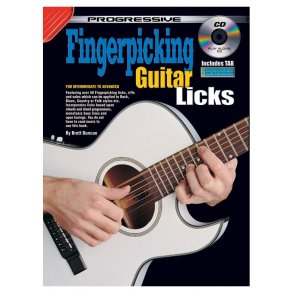 Prog Fingerpicking Licks Gtr Bk/Cd