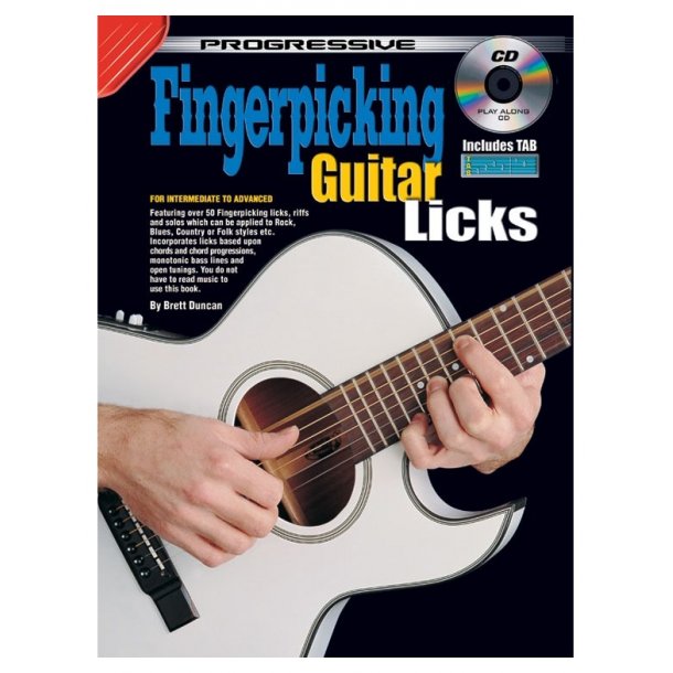 Prog Fingerpicking Licks Gtr Bk/Cd