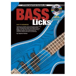 Progressive: Bass Licks  (Book/CD)