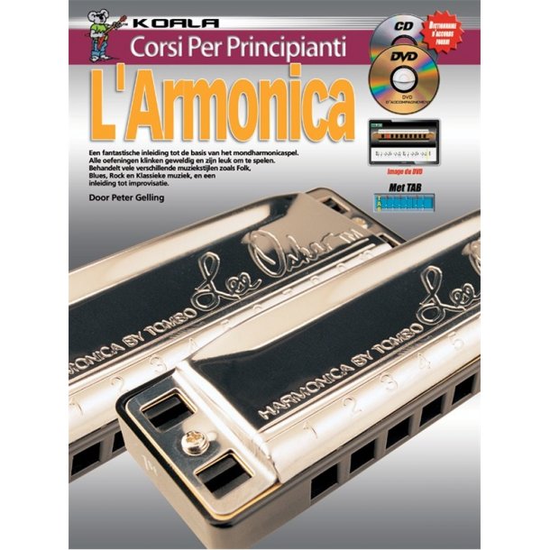 10 Facili Lezioni Imparate A Suonare L&acute;armonica Book/Cd/Dvd Italian