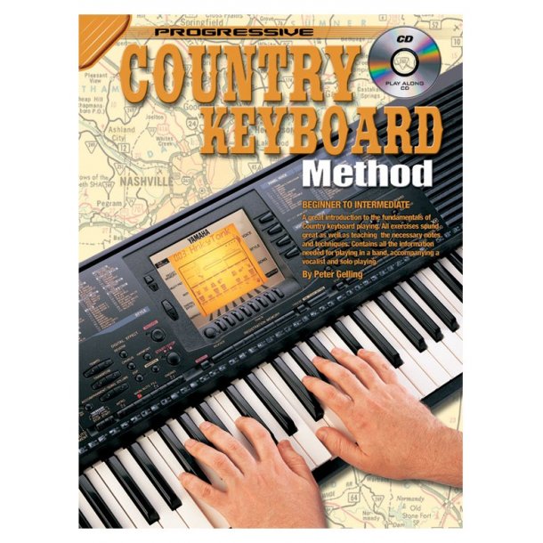 Prog Country Kbd Method Kbd Bk/Cd