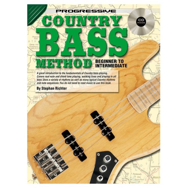Progressive: Country Bass Method (Book/CD)