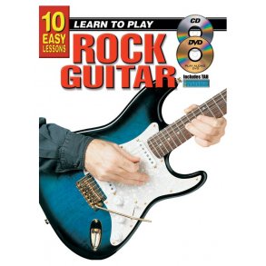 10 Easy Lessons: Learn To Play Rock Guitar (Book/CD/DVD)