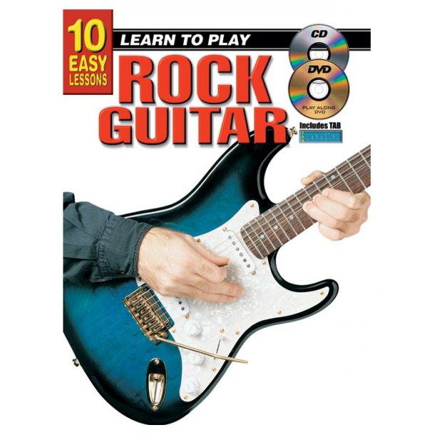 10 Easy Lessons: Learn To Play Rock Guitar (Book/CD/DVD)