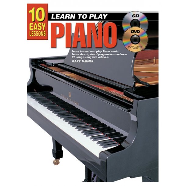 10 Easy Lessons: Learn To Play Piano (Book/CD/DVD)