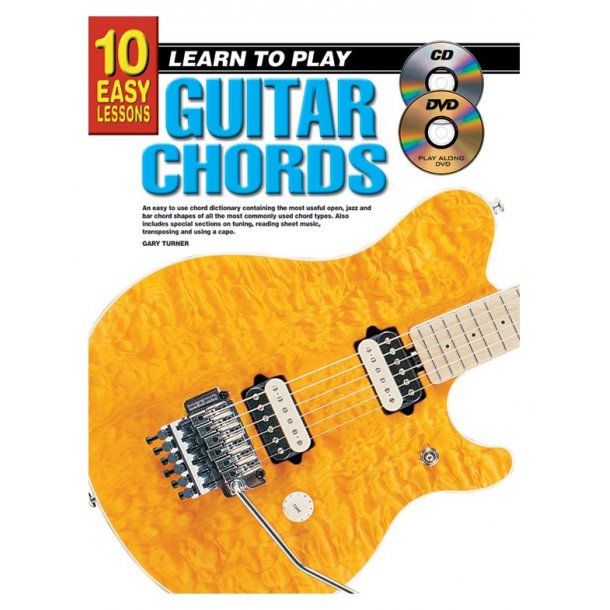 10 Easy Lessons Chords Gtr Bk/Cd/Dvd