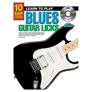10 Easy Lessns Blues Licks Gtr Bk/Cd