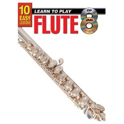 10 Easy Lessons: Flute (Book/CD/DVD)