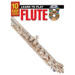 10 Easy Lessons: Flute (Book/CD/DVD)