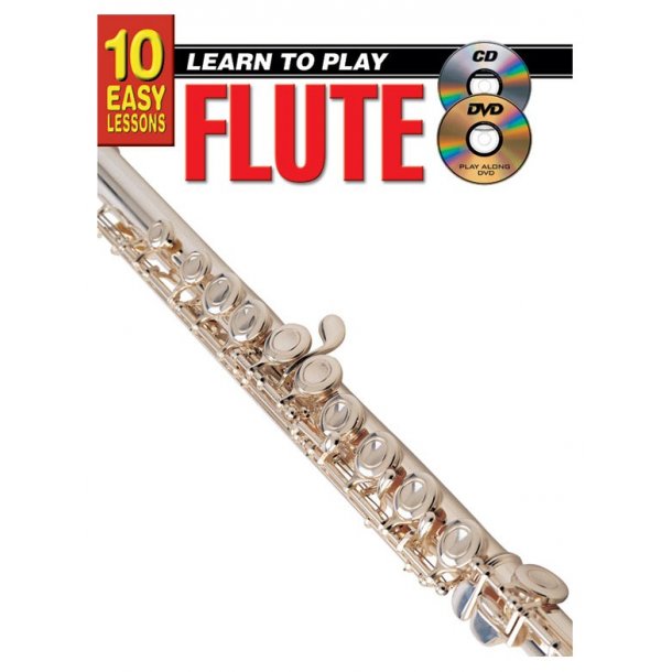 10 Easy Lessons: Flute (Book/CD/DVD)