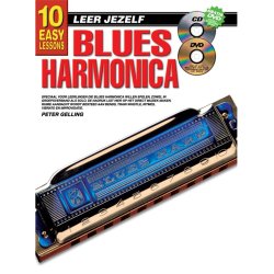 10 Easy Lessons Leer Jezelf Blues Harmonica Book/Cd/Dvd Dutch