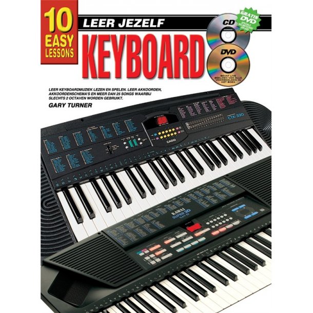 10 Easy Lessons Leer Jezelf Keyboard Book/Cd/Dvd Dutch