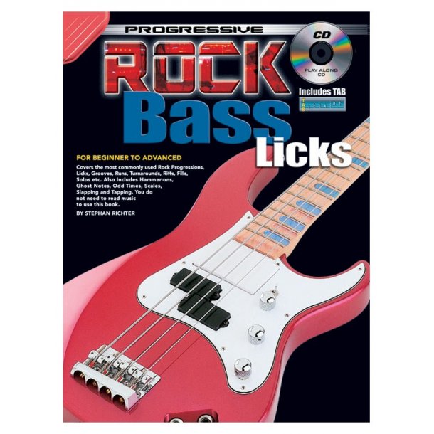 Progressive Rock Bss Lcks Bgtr Bk/Cd