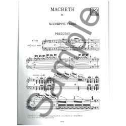 VERDI MACBETH ITALIAN VOCAL SCORE P/B
