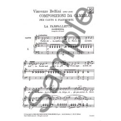 Vincenzo Bellini: 15 Composizioni Da Camera