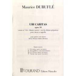 Maurice Durufle: Ubi Caritas - Quatre Motets No.1 (SATB)