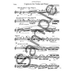 Jeremy Dale Roberts: Capriccio for Violin and Piano