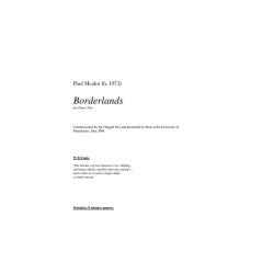 Paul Mealor: Borderlands