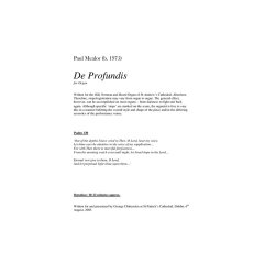 Paul Mealor: De Profundis (Organ)
