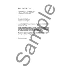 Paul Mealor: Aurora Lucis Rutilat