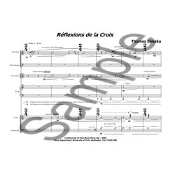 Thomas Simaku: Reflexions de la Croix for six players - 2010 version (Score)