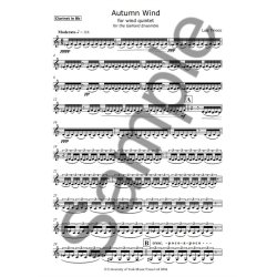 Lu&iacute;s Tinoco: Autumn Wind (Wind Quintet Parts)