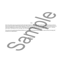 Ed Hughes: Chaconne For Jonathan Harvey