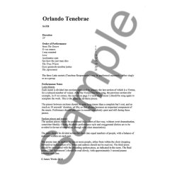 James Weeks: Orlando Tenebrae