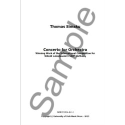 Thomas Simaku: Concerto For Orchestra