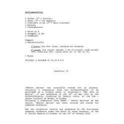 Lus Tinoco: Before Spring (A3 Conductor's Score)