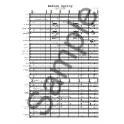 Lus Tinoco: Before Spring (A3 Conductor's Score)