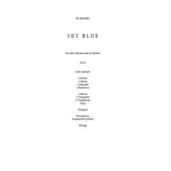 Ed Hughes: Sky Blue (A4 Study Score)