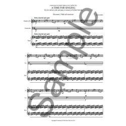 Ed Hughes: A Time For Singing (Performing Score And Parts)