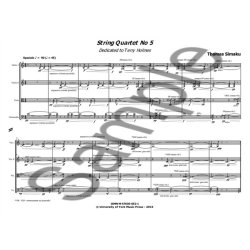 Thomas Simaku: String Quartet No.5