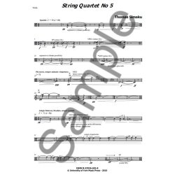 Thomas Simaku: String Quartet No.5