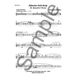 Thomas Simaku: Albanian Folk Song &lsquo;My Beautiful Morea&rsquo; (Alto Flute & Piano Version)