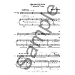 Thomas Simaku: Albanian Folk Song "My Beautiful Morea"' - Bass Clarinet In Bb Version (Score/Part)