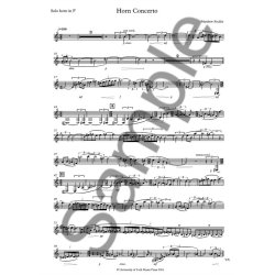 Matthew Roddie: Horn Concerto (B4 Piano Reduction And Solo Part)