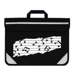 Mapac: Music Bag Duo - Music Notes (Black)
