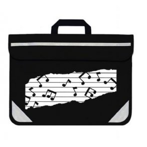 Mapac: Music Bag Duo - Music Notes (Black)