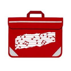 Mapac: Music Bag Duo - Music Notes (Red)
