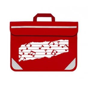 Mapac: Music Bag Duo - Music Notes (Red)