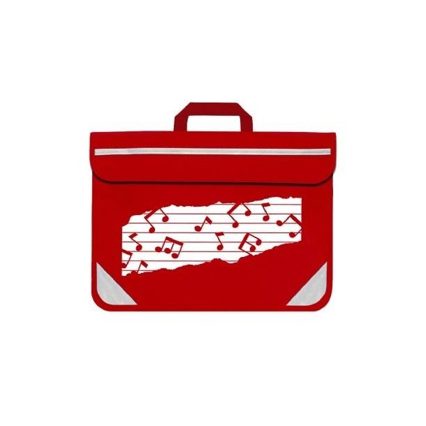 Mapac: Music Bag Duo - Music Notes (Red)