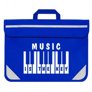 Mapac: Piano/Keyboard Music Bag - Music Is The Key (Blue)