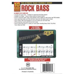 10 Easy Lessons: Teach Yourself Rock Bass (DVD With Small Booklet)